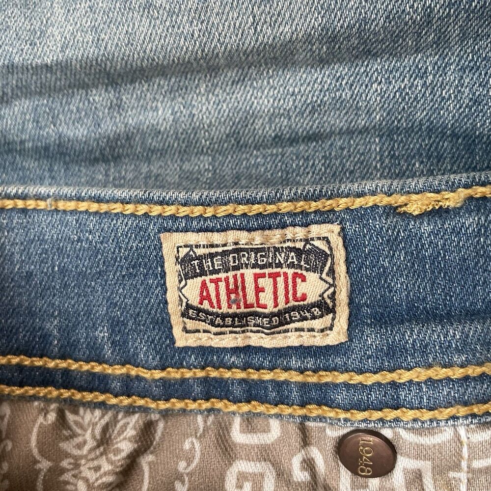 Devil Dog Athletic Fit Stretch Jeans Mens Denim Medium Wash Faded Size 36x32 NEW - Picture 12 of 15
